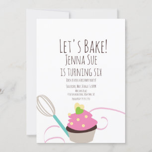 Cupcake Dekorering Födelsedag Rosa Strössel Inbjudningar