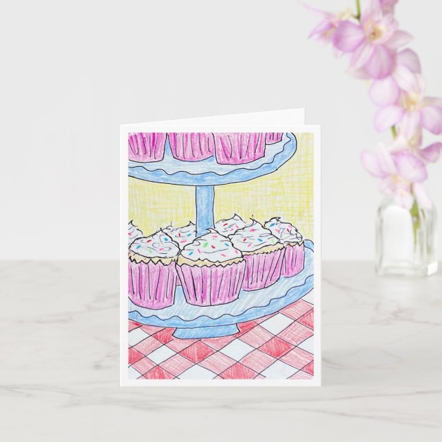 Cupcake Delight Kort (Orkide)