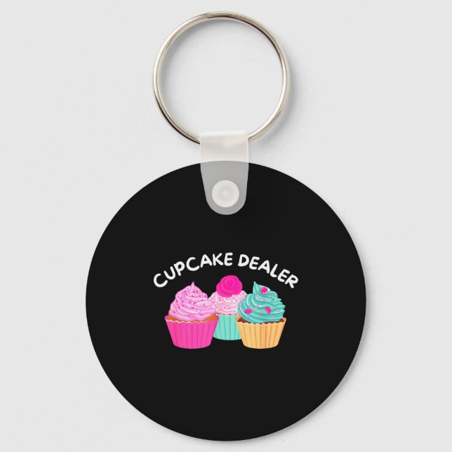 Cupcake Er - Funny Cupcake Baker Pastry Baking Gif Nyckelring (Framsida)