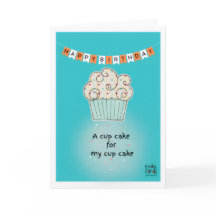 Cupcake Födelsedags Kort
