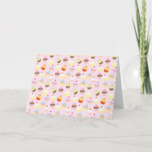 Cupcake Födelsedagskort (Tomt) Kort