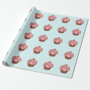 Cupcake Födelsedagspresent Inpackningspapper Presentpapper