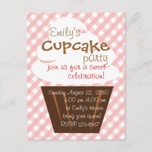 Cupcake formar fint inbjudningar