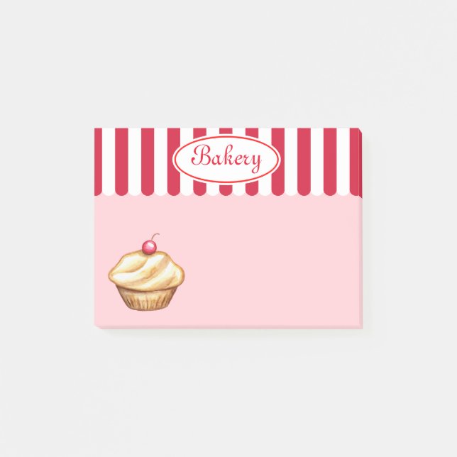 Cupcake Grocery Kitchen Post It Anteckningar Gåva Post-it Block (Framsida)