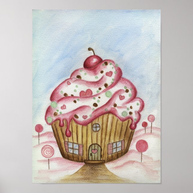 Cupcake House Affisch (Framsidan)