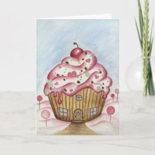 Cupcake House julkort Helgkort