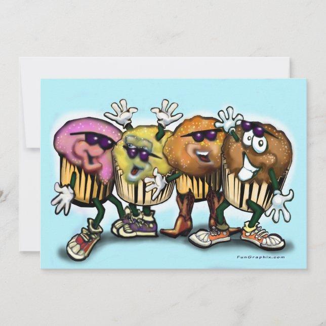 CupCake-inbjudan Inbjudningar (Framsida)