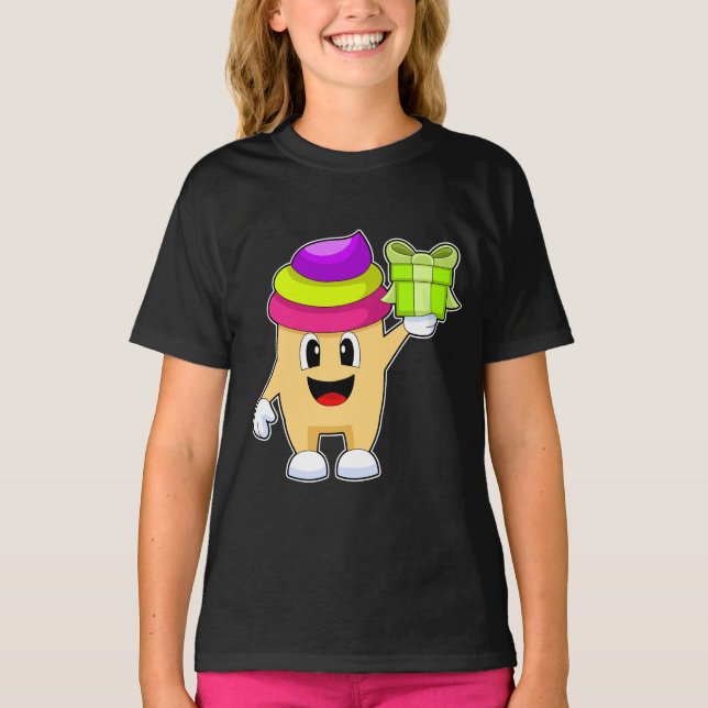 Cupcake julpaket t shirt (Framsida)