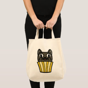 Cupcake Katt Peekaboo Tygkasse