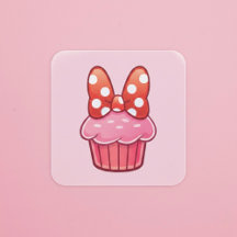 Cupcake-klistermärke