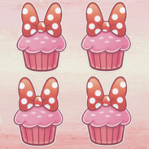 Cupcake-klistermärke