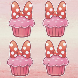 Cupcake-klistermärke Klistermärken