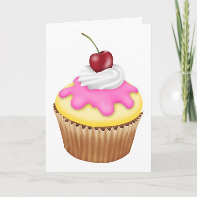 Cupcake-kort Tack Kort (Framsida)