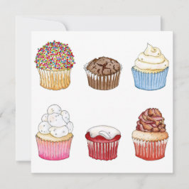 Cupcake-kort Tack Kort