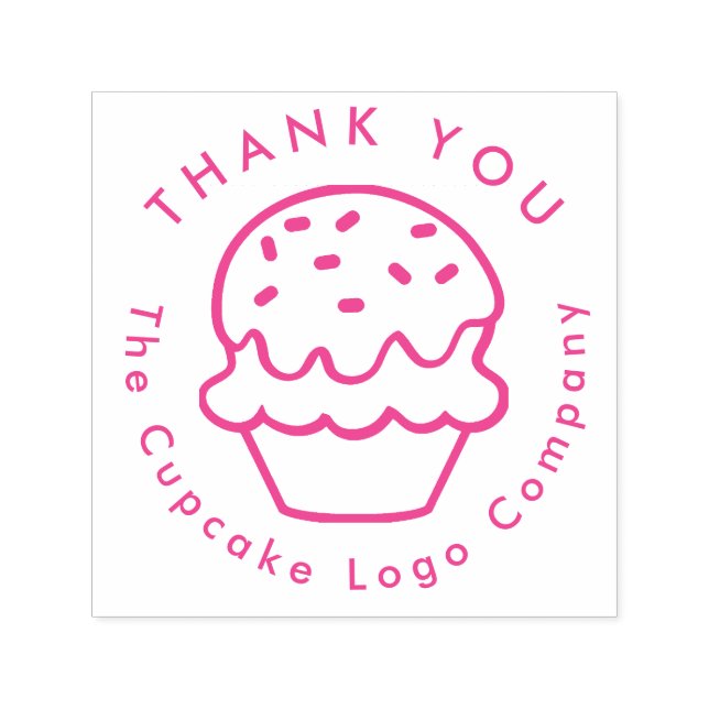 cupcake logo design  självfärgande stämpel (Design)