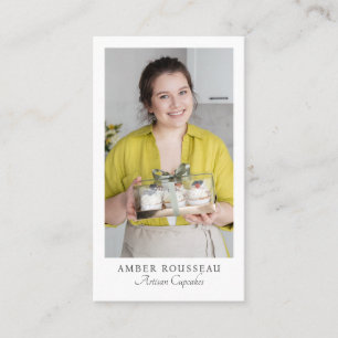 Cupcake Maker Foto QR-kod Visitkort