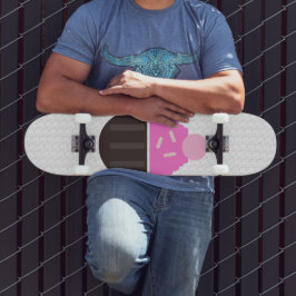 Cupcake med Frosting Namn Strössel Skateboard