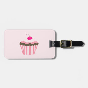 Cupcake med körsbär bagagebricka