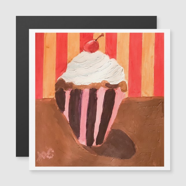 Cupcake med vaniljglasyr (Fram/baksida)