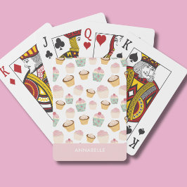 Cupcake-mönster casinokort