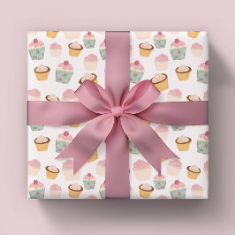 Cupcake-mönster Presentpapper
