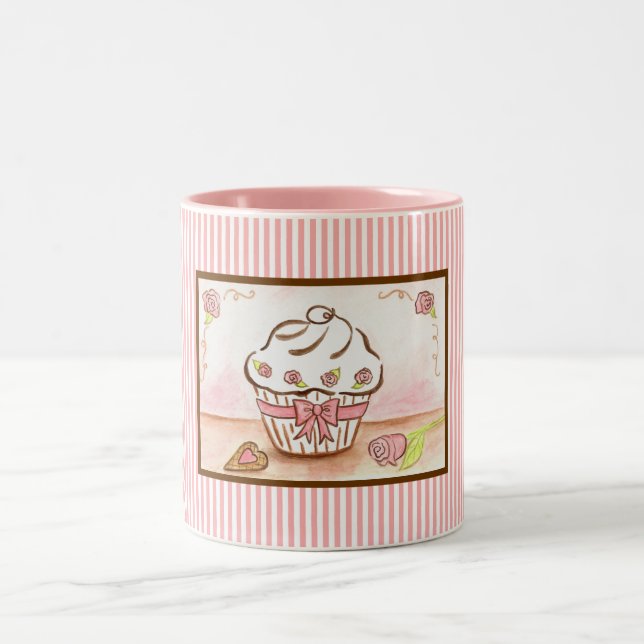 Cupcake-mugg Två-Tonad Mugg (Center)