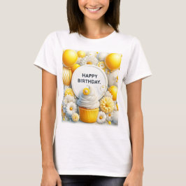 cupcake och ballong t shirt