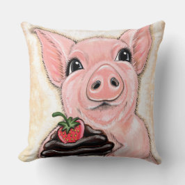 Cupcake Piggy Throw Pillow Kudde