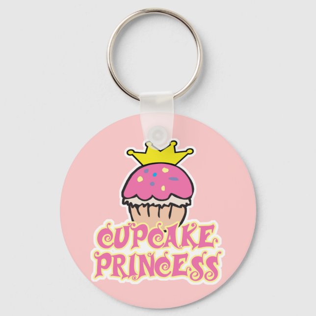 Cupcake Prinsessa Nyckelring (Framsida)