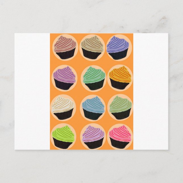 Cupcake-smaker Vykort (Framsida)