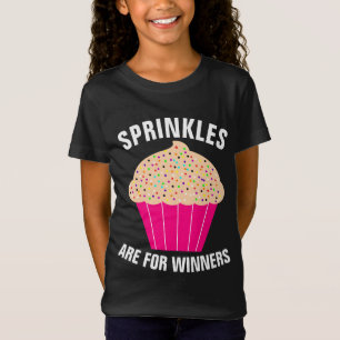CUPCAKE SPRINKLES ÄR FÖR WINNERS GIRLS T SHIRT