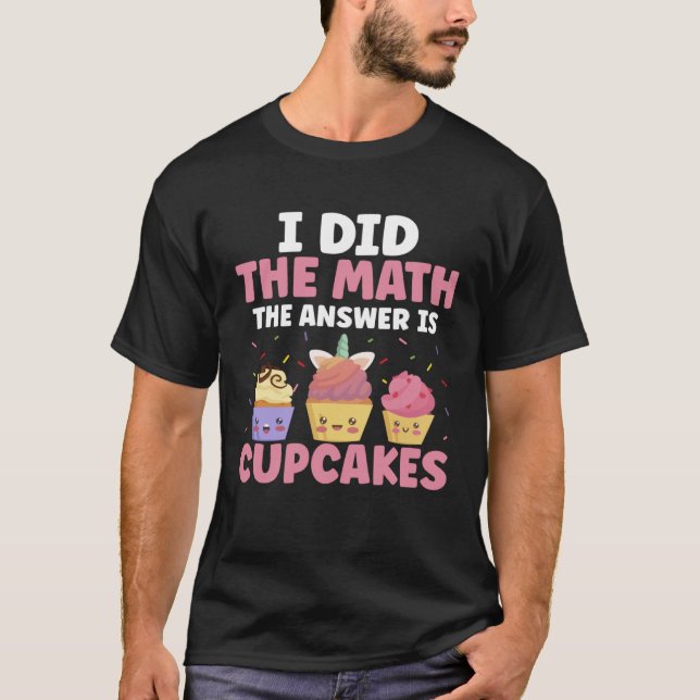 Cupcake  Sprinkles Food for A Cupcake Themed Party T Shirt (Framsida)
