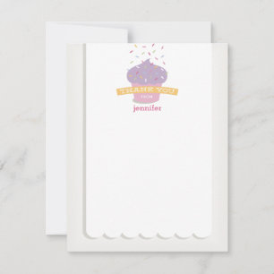 Cupcake Sprinkles Tacksamhets Kort