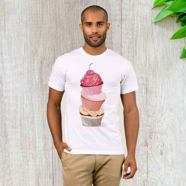 Cupcake Stack Herr T-Shirt (Skapare uppladdad)