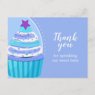 Cupcake Tack Baby Sprinkle Baby Shower Vykort