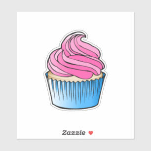 Cupcake vinyldekal klistermärken