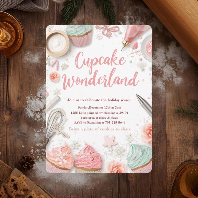 Cupcake Wonderland Pastell Inbjudningar (Skapare uppladdad)