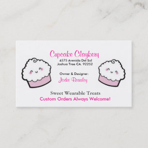 Cupcakes-1 Cupcakes-2, muffin Claykery, 4575… Visitkort