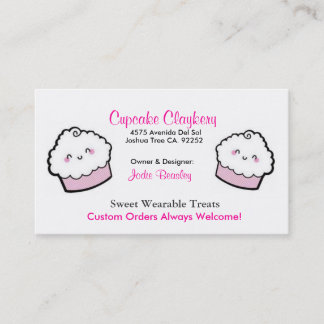 Cupcakes-1 Cupcakes-2, muffin Claykery, 4575… Visitkort