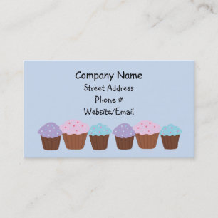 Cupcakes i rad visitkort