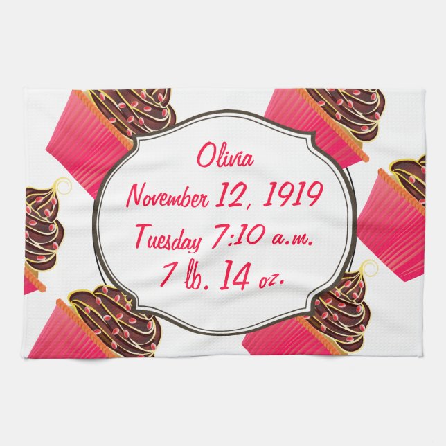 Cupcakes Kökshandduk (Horisontell)