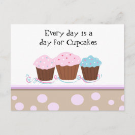 Cupcakes med en söt text vykort