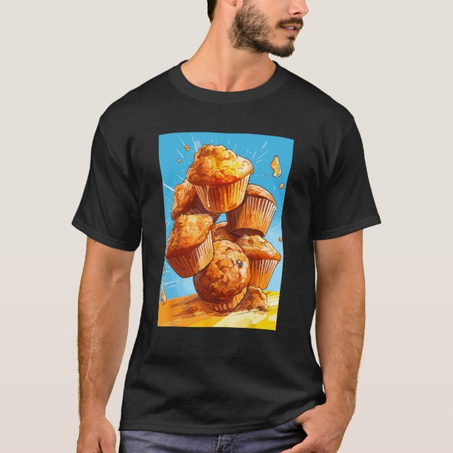Cupcakes Muffins Baking Bakeware Bakers Cake Sweet T Shirt (Framsida)