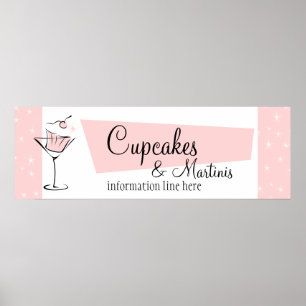 Cupcakes och Martini! Poster