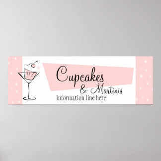 Cupcakes och Martini! Poster