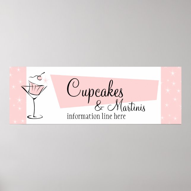 Cupcakes och Martinis! Poster (Framsidan)