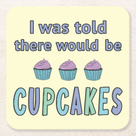 Cupcakes Underlägg Papper Kvadrat