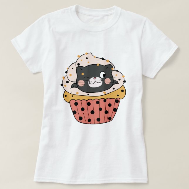 Cupcat T-Shirt (Design framsida)
