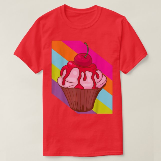 Cupcoa Bake Bakery Baker Cake Food Delicious Swee T Shirt (Design framsida)