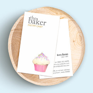 Cupcoa Catering Pastry Chef Baking Visitkort